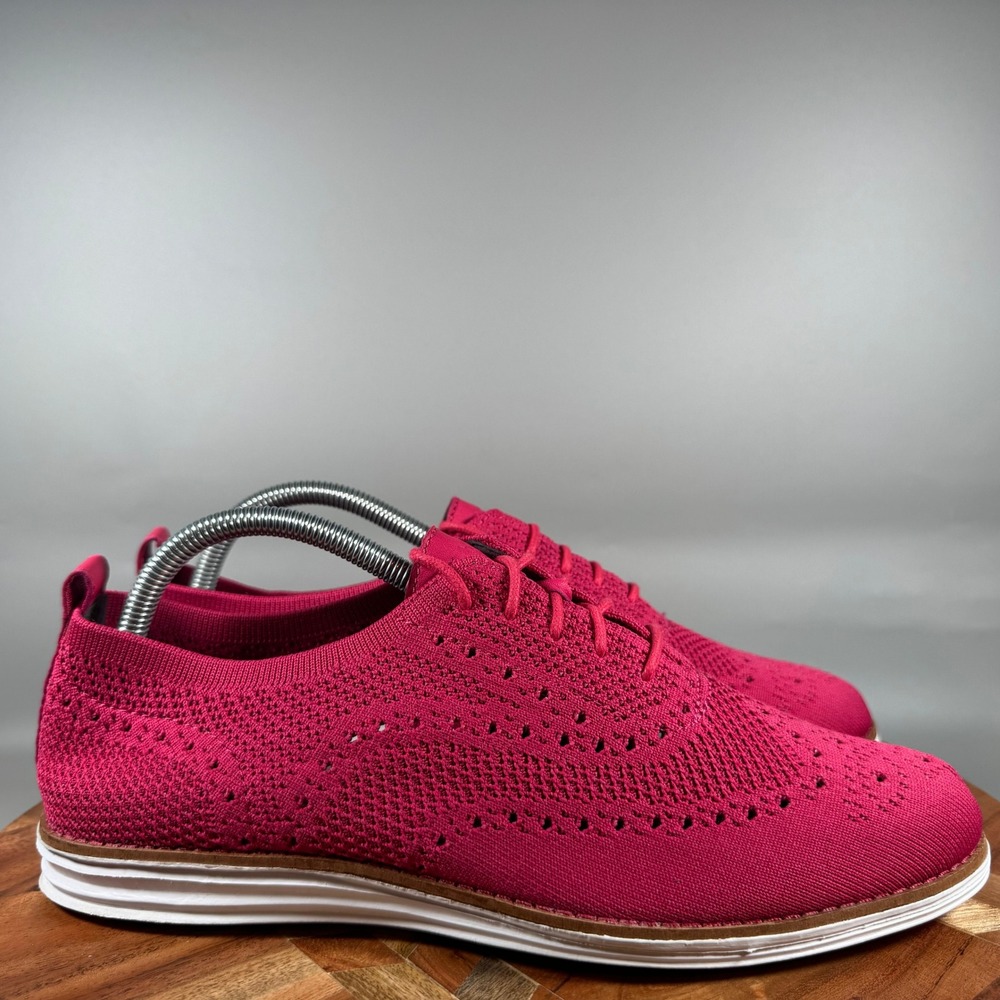 Cole Haan OriginalGrand Stitchlite Wingtip Oxford Pink W13465 Womens 10B